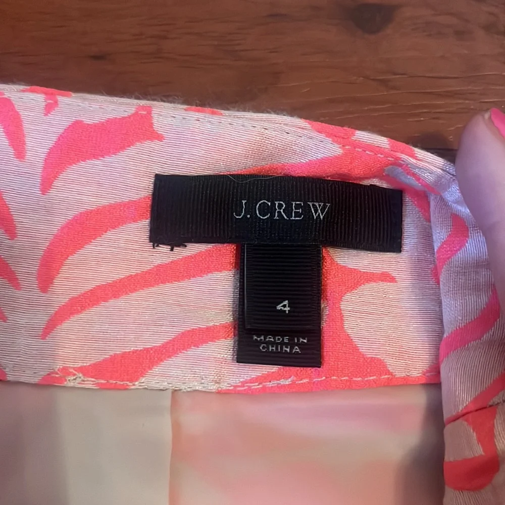 JCrew satin floral cut out skirt - Picture 5 of 9